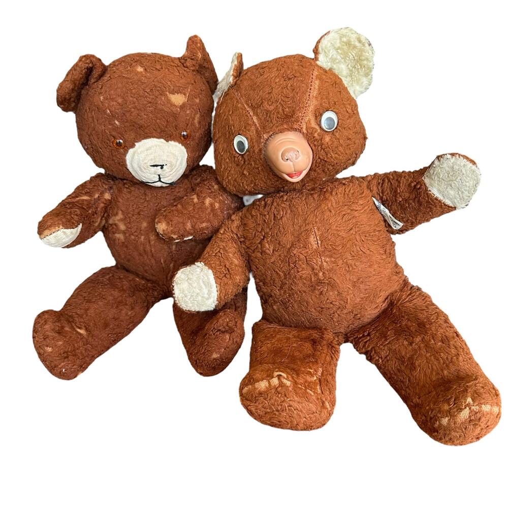 Gund Cubbi Teddy Bears Set Vintage Plush Toy 50s Mid Century Classic Nostalgia